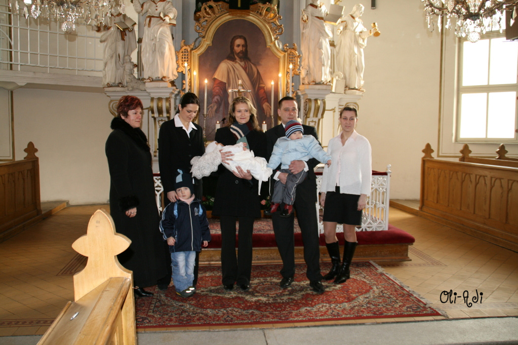 Kmotry, děti, rodiče a babička